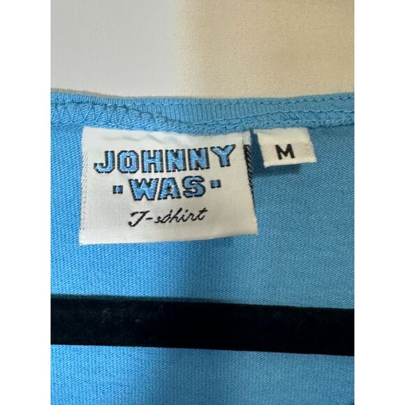 Johnny Was T-Shirt Vintage Maxi Dress Embroidered Fish Design Size M FLAWED - Picture 2 of 8